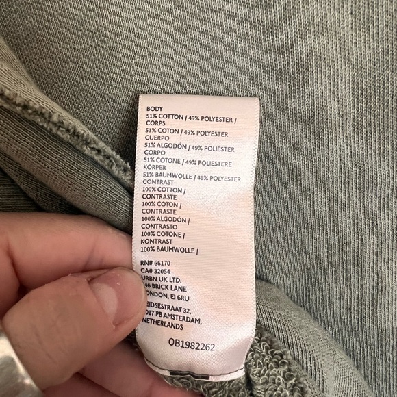 We The Free Free People Camden Oversized Henley Sweatshirt in Laurel Oak - Picture 7 of 7